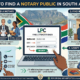 Who Can Notarize a Document in South Africa
